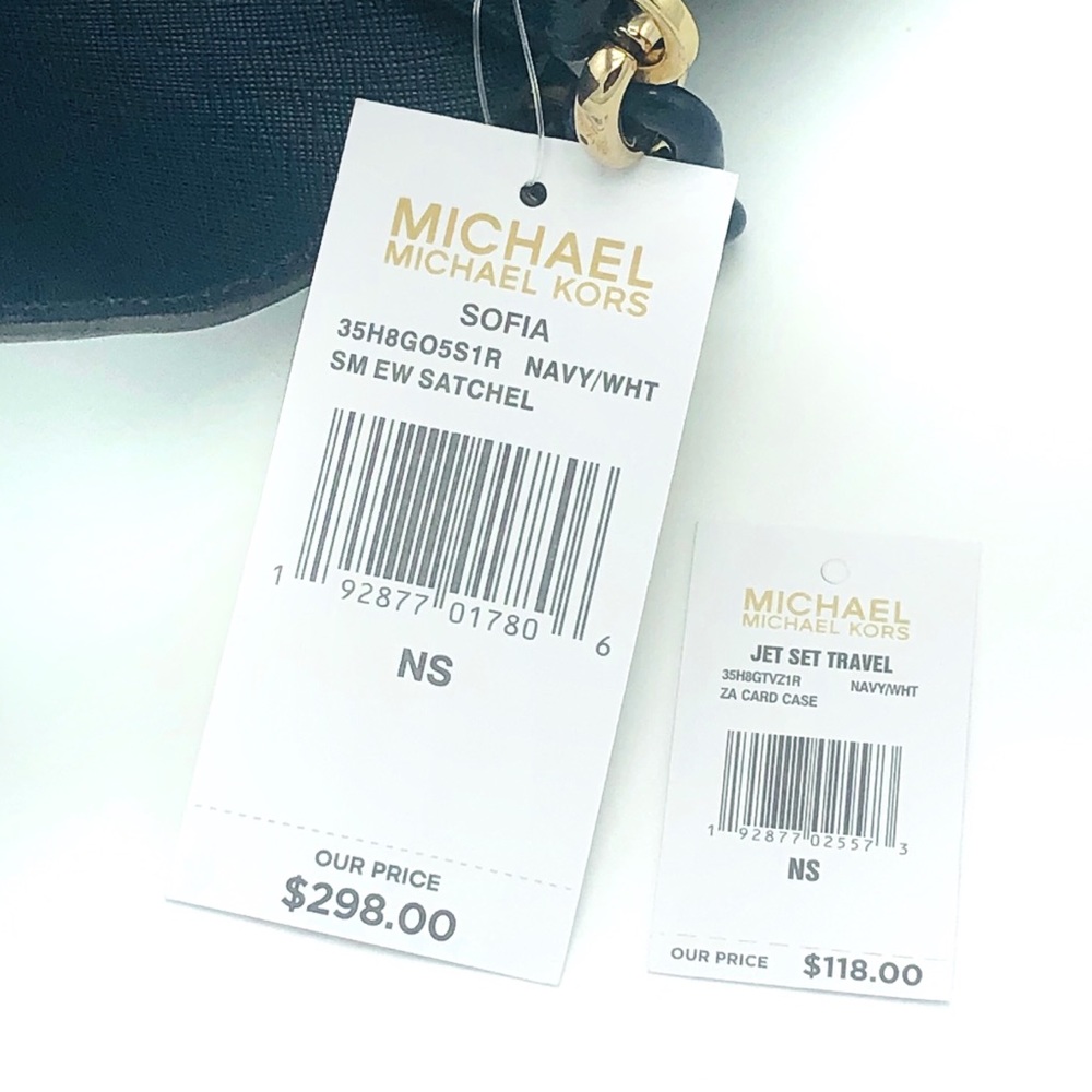2PCS Michael Kors Sofia Small EW Satchel Wallet - Picture 8 of 8